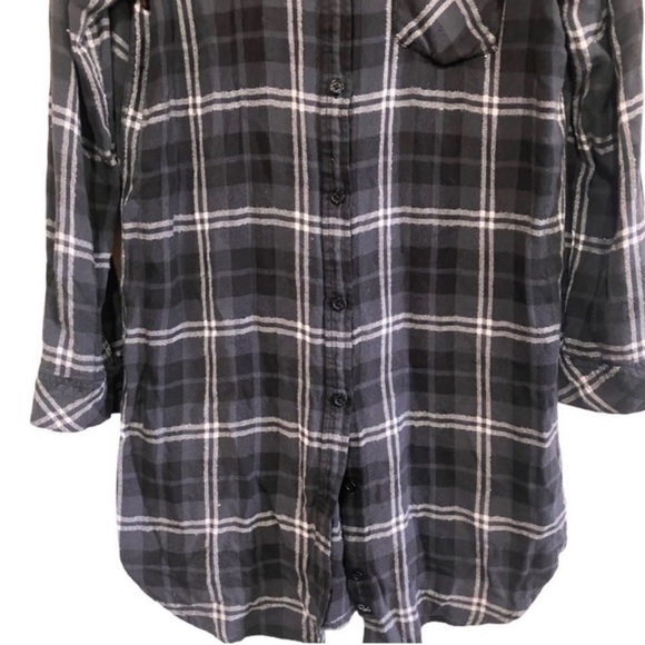 Rails Bianca Shirt Dress or Tunic in Onyx, Slate & White Combo - Picture 5 of 11